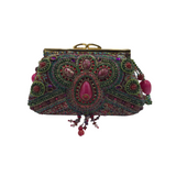 MARY FRANCES BEADED KISSLOCK HANDBAG MULTI