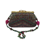 MARY FRANCES BEADED KISSLOCK HANDBAG MULTI