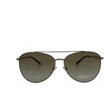 TORY BURCH RET$210 AVIATOR W/CASE SUNGLASSES/READERS GOLD BLACK