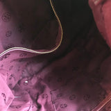 TORY BURCH RET$495 LARGE LEATHER TOTE HANDBAG BURGUNDY