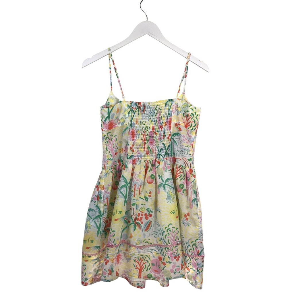 ROLLER RABBIT SLEEVELESS DRESS YELLOW WHITE XSMALL