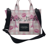 MARC JACOBS RET$258 "THE PARIS BAG" TOTE HANDBAG PINK BLACK