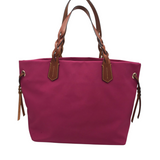 DOONEY & BOURKE RET$278 LARGE NYLON TOTE HANDBAG PINK TAN