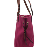 DOONEY & BOURKE RET$278 LARGE NYLON TOTE HANDBAG PINK TAN
