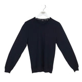 BOSS HUGO BOSS RET$179 WOOL LONG SLEEVE MEN SWEATER NAVY SMALL