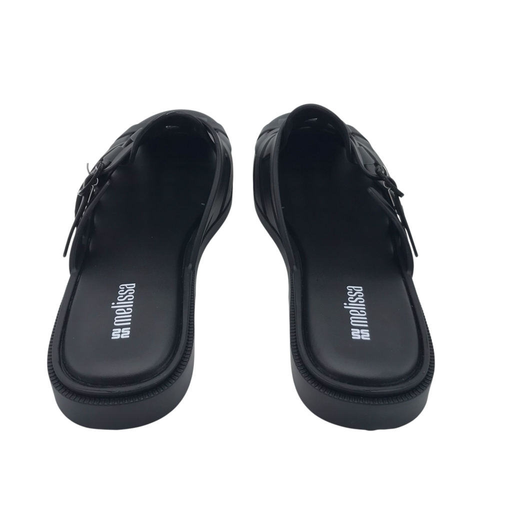 MELISSA RET$75 RUBBER CAGE MULE SHOES BLACK 9