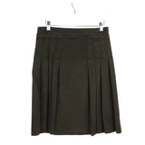 BURBERRY LONDON CANVAS CARGO A-LINE LUXE SKIRT OLIVE 4