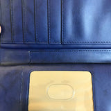 CHECKBOOK ZIP WALLET NAVY