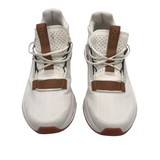 ON CLOUD RET$150 "FORM 2" SNEAKER SHOES WHITE BROWN 7.5