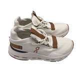 ON CLOUD RET$150 "FORM 2" SNEAKER SHOES WHITE BROWN 7.5