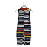 RAG & BONE KNIT STRIPE SLEEVELESS DESIGNER DRESS MULTI LARGE
