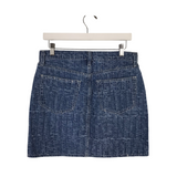 L'AGENCE DENIM MINI DESIGNER SKIRT BLUE 28