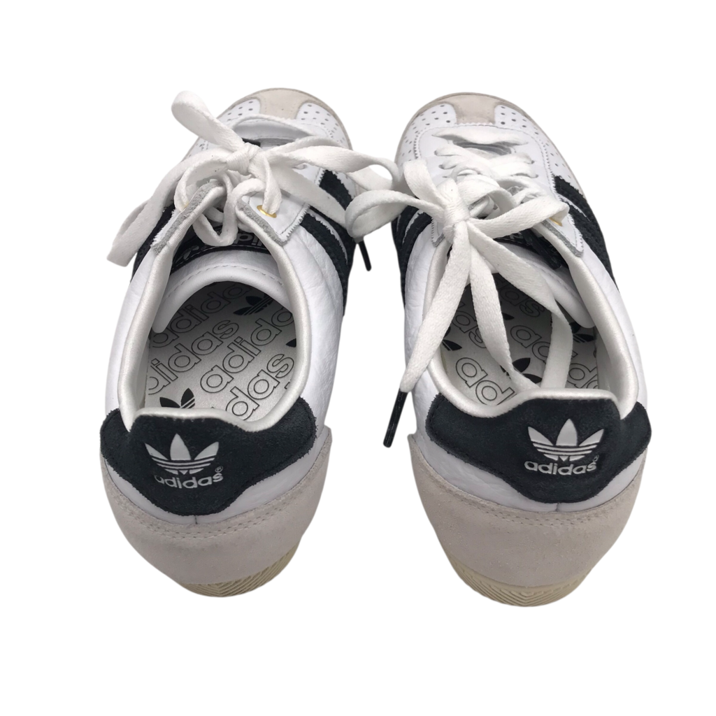 ADIDAS "SAMBA" LEATHER SNEAKER SHOES WHITE BLACK 5.5