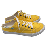 CANVAS MULE SNEAKER SHOES YELLOW WHITE 7