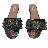 STEVE MADDEN SLIDE SANDAL JEWEL SHOES MULTI 9