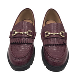 LOFT LOAFER TASSEL SHOES MAROON 6