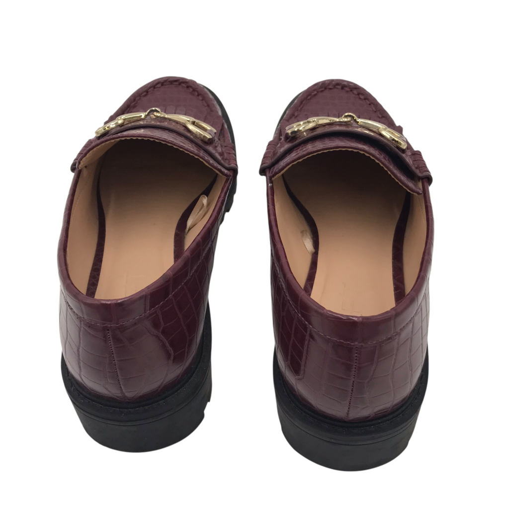 LOFT LOAFER TASSEL SHOES MAROON 6