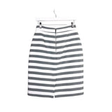 KATE SPADE STRIPE PENCIL DESIGNER SKIRT WHITE GRAY 6