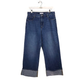 LOFT NWT$110 EMBELLISHED CUFF JEANS BLUE SILVER 28