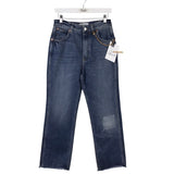 GIVENCHY RET$890 CROP 4G CHAIN LUXE JEANS BLUE 29