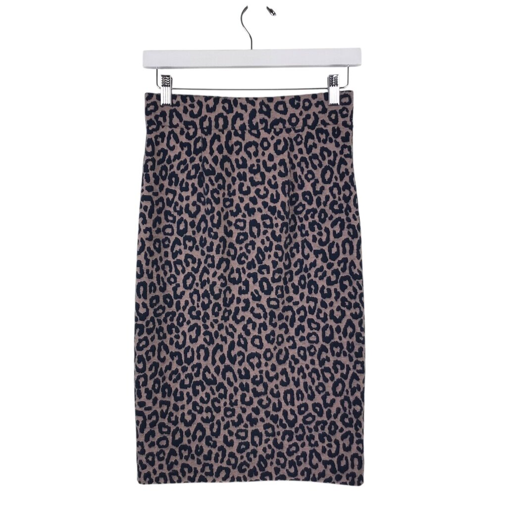 ANN TAYLOR NWT$80 ANIMAL PENCIL SKIRT BROWN BLACK XXSP