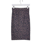ANN TAYLOR NWT$80 ANIMAL PENCIL SKIRT BROWN BLACK XXSP