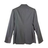 STELLA MCCARTNEY STRIPE LONG SLEEVE DESIGNER BLAZER GREY SILVER 6