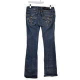 ROCK & REPUBLIC STRAIGHT LEG JEANS BLUE 27