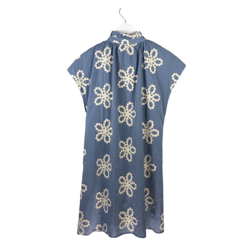 THML NWT$99 EMBROIDERED CAP SLEEVE DRESS SKY CREAM SMALL