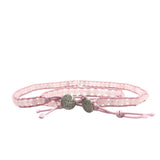 NECKLACE/BRACELET JEWELRY ROSE QUARTZ