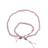 NECKLACE/BRACELET JEWELRY ROSE QUARTZ