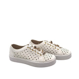 DOLCE VITA RET$149 LASER CUT EMBELLISHED SNEAKERS SHOES WHITE 8