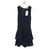 NWT$32 SLEEVELESS ROMPER BLACK SMALL