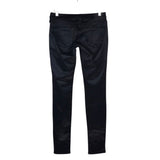 RET$238 SATIN SKINNY DESIGNER PANT BLACK 26