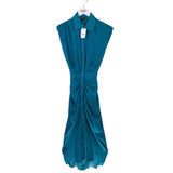 VERSONA NWT$44 CAP SLEEVE DRESS TEAL 2
