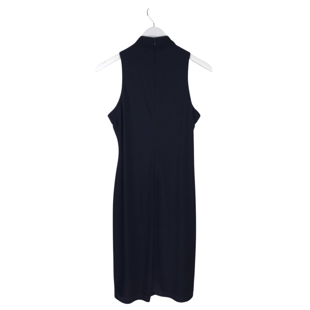 SLNY EMBELLISHED SLEEVELESS DRESS NAVY SILVER LARGE