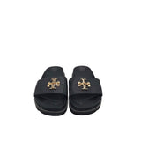 LOGO SLIDE DESIGNER SHOES BLACK GOLD 7
