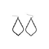 KENDRA SCOTT DANGLE EARRINGS GUNMETAL