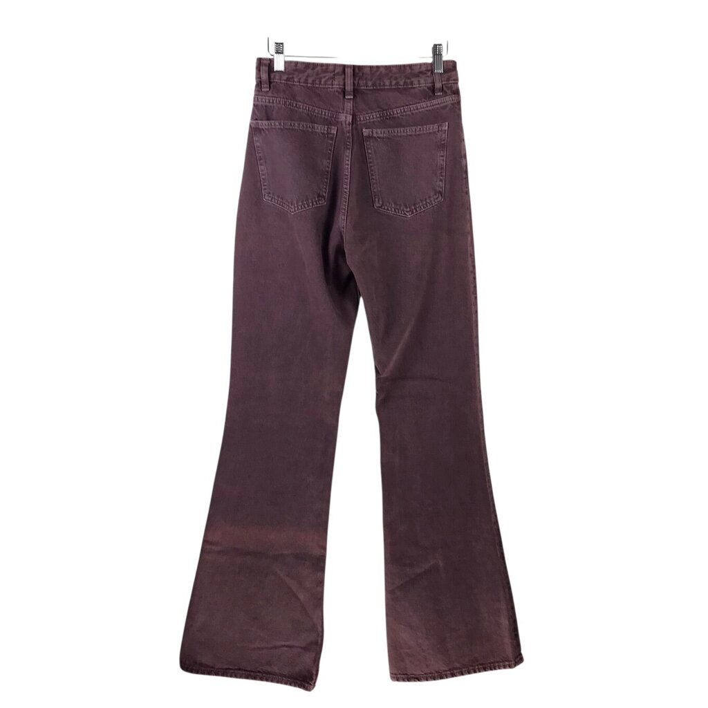 ZARA WIDE LEG JEANS MAUVE 4