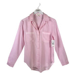 CLOTH & STONE NWT$98 LONG SLEEVE BLOUSE PINK XSMALL