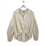SKIES ARE BLUE LONG SLEEVE TOP IVORY XSMALL