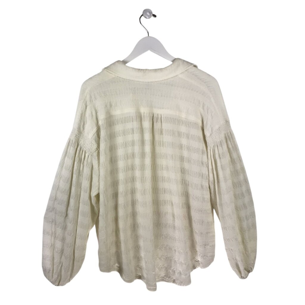 SKIES ARE BLUE LONG SLEEVE TOP IVORY XSMALL