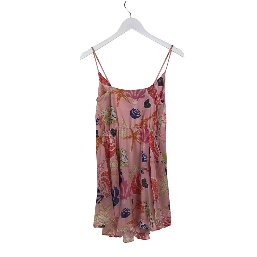 MILLY RET$395 PRINT SLEEVELESS DESIGNER DRESS PINK YELLOW 2