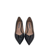 STUART WEITZMAN PATENT PUMP DESIGNER SHOES BLACK 8