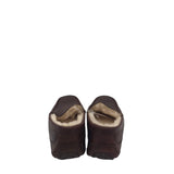 UGG LEATHER SHEEPSKIN SLIPPER MEN SHOE BROWN CREAM 11