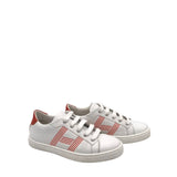 HERMES AVANTAGE LOW TOP SNEAKERS LUXE SHOES WHITE/ORANGE 37