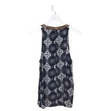 SAVANNA JANE EMBROIDERED SLEEVELESS TOP BLACK RED SMALL