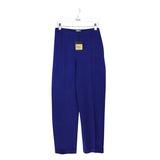 ST JOHN NWT$795 KNIT STRAIGHT DESIGNER PANT BLUE LARGE