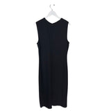 ST JOHN SLEEVELESS DESIGNER DRESS BLACK 14