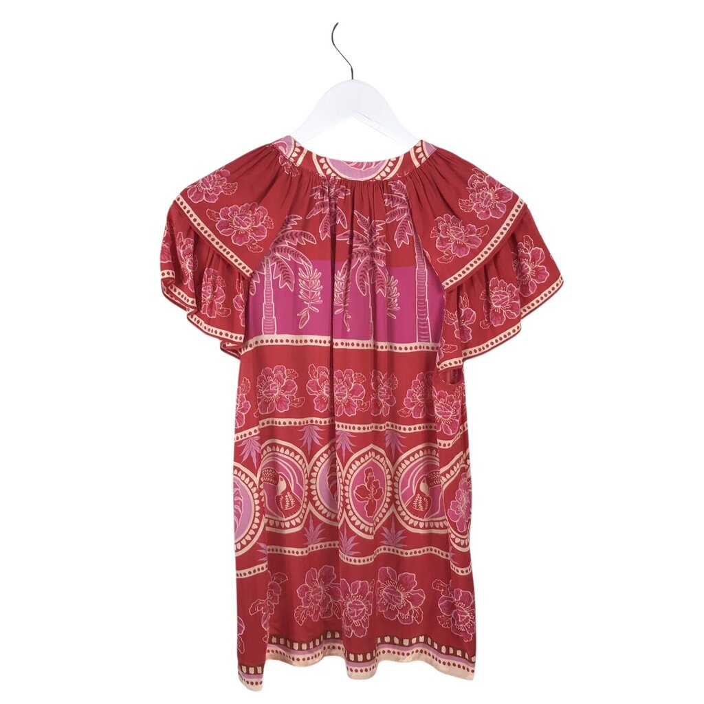 CUPCAKES & CASHMERE CAP SLEEVE TOP RED PINK MEDIUM